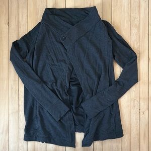 Charcoal Lululemon Cardigan with Thumb Holes & Pockets